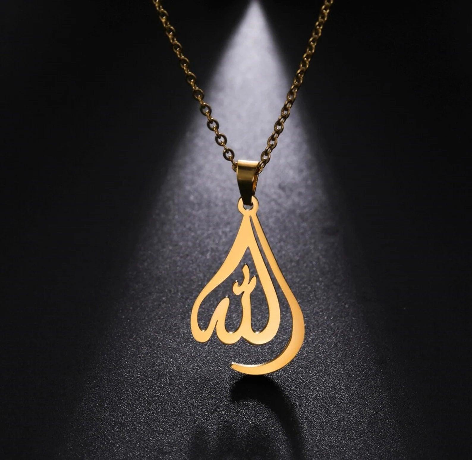 Bijou arabe Allah Goutte Femme or islam maghreb