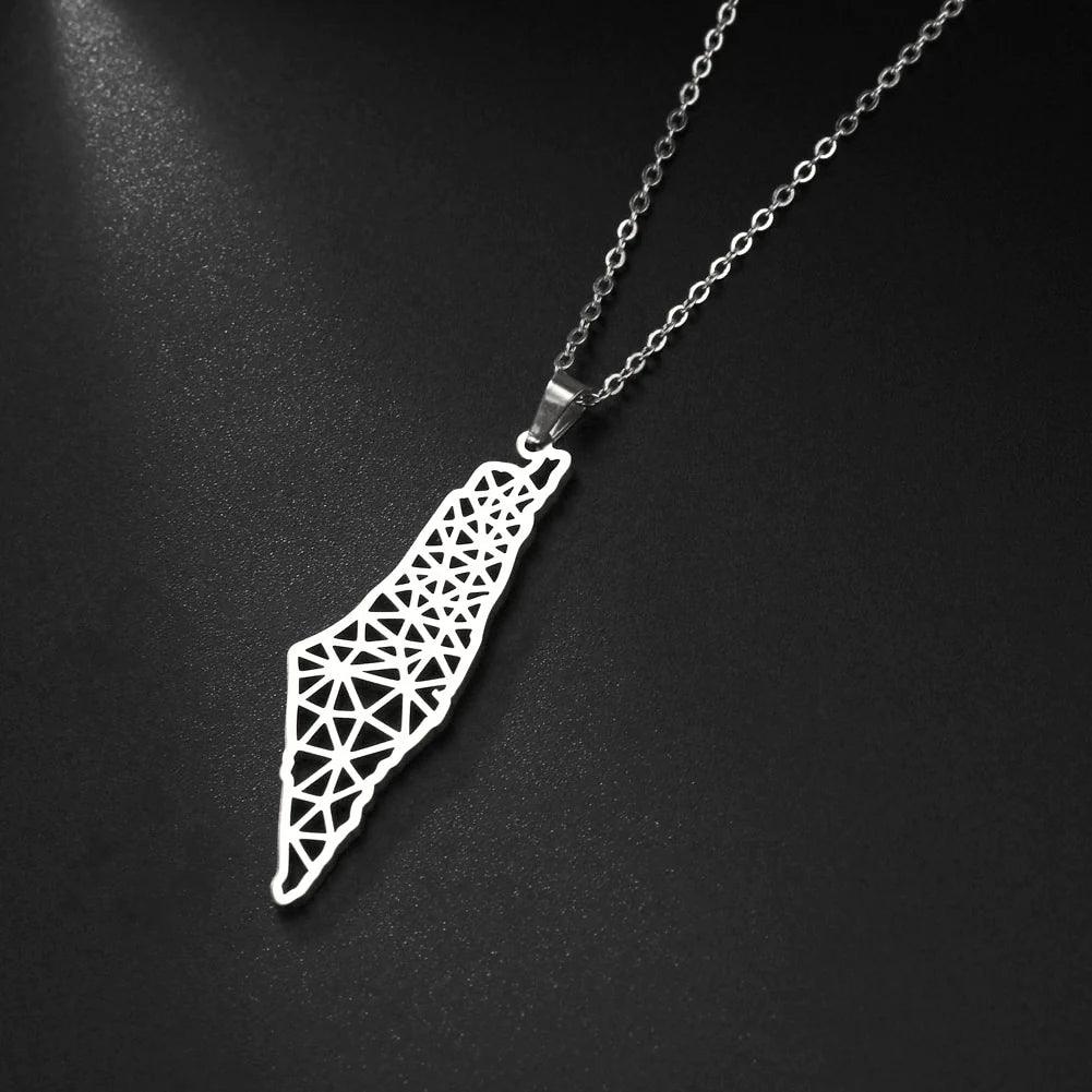Collier Palestine Carte - Al Mira