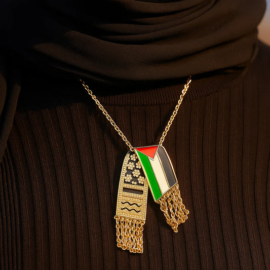 Collier Drapeau Keffieh Palestine