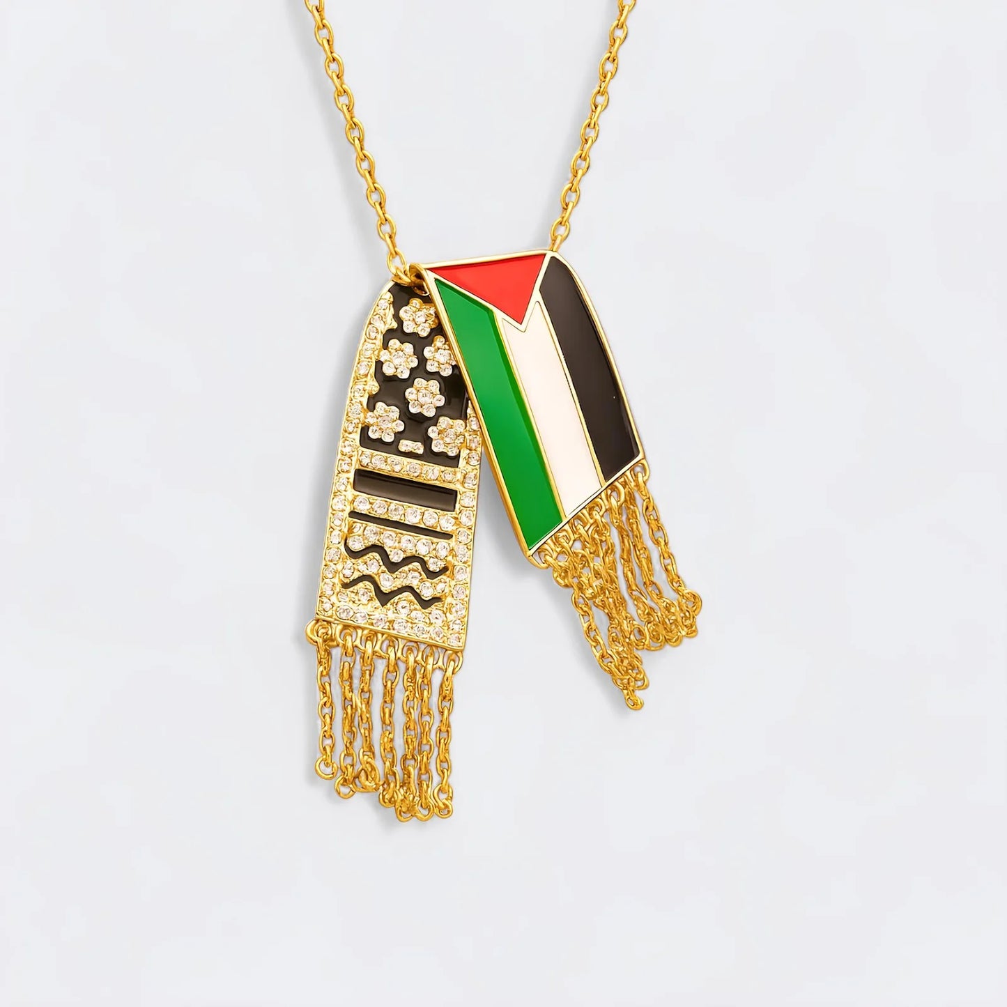 Collier Drapeau Keffieh Palestine
